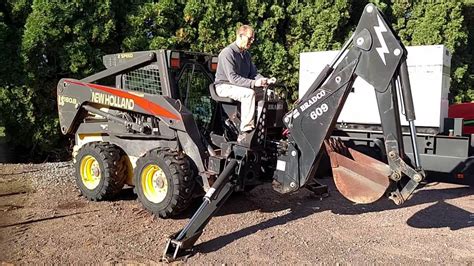 skid steer backhoe for sale on youtube|skid steer mounted backhoe.